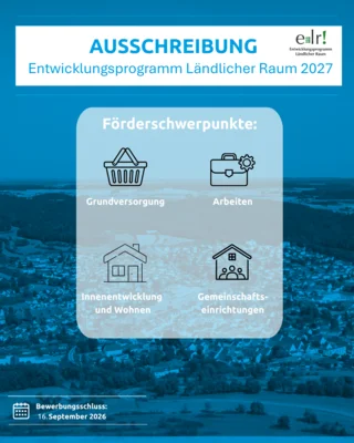 Entwicklungsprogramm Ländlicher Raum (ELR) - Ausschreibung Jahresprogramm 2027 (Bild vergr&ouml;&szlig;ern)