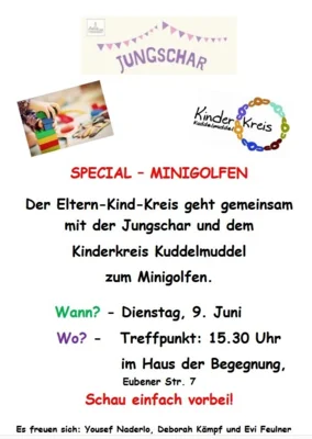 Spezial Minigolfen für Kinder (Bild vergr&ouml;&szlig;ern)