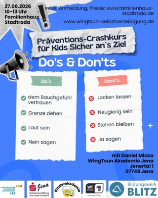 Foto zur Meldung: Präventions-Crashkurs Sicher an´s Ziel mit Daniel Micka (für Kids bis 10 Jahre)