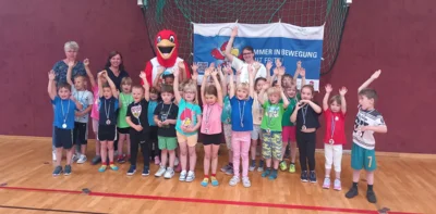Landesweite Kitaolympiade „Immer in Bewegung mit Fritzi“ in Lauchhammer bewegte 148 Kindergartenkinder