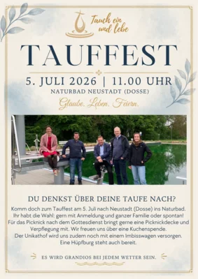 Flyer Tauffest mit Informationen (Bild vergr&ouml;&szlig;ern)