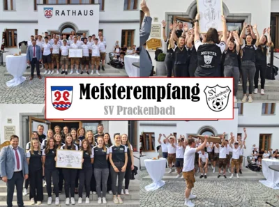 Meisterempfang im Rathaus: Gemeinde Prackenbach würdigt erfolgreiche Saison des SV Prackenbach