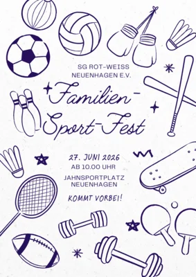 Foto: Plakat des Familien-Sport-Festes Foto zur Meldung: Familien-Sport-Fest