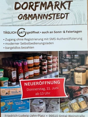 Neueröffnung Dorfmarkt Oßmannstedt (Bild vergr&ouml;&szlig;ern)