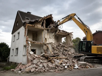 Vollsperrung B 86 in Mansfeld: Wegen akuter Gefahr muss marodes Haus abgerissen werden