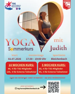 🧘‍♀️ YOGA-SOMMERKURS mit Judith – jetzt anmelden! ☀️ (Bild vergr&ouml;&szlig;ern)