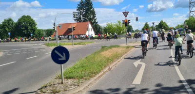 Foto: Kreuzung an der B96 © Gemeinde Rangsdorf - AL22 Foto zur Meldung: Stadtradeln: Endspurt mit Sternfahrt