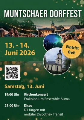 Dorffest in Muntscha am 13.06. und 14.06.2026