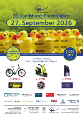 21. Landshuter Entenrennen am Sonntag, 27.09.2026 (Bild vergr&ouml;&szlig;ern)
