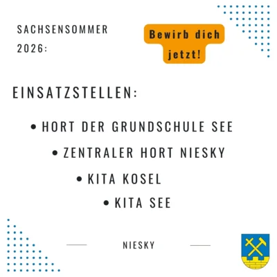 Sachsensommer - Einsatzstellen in Niesky (Bild vergr&ouml;&szlig;ern)