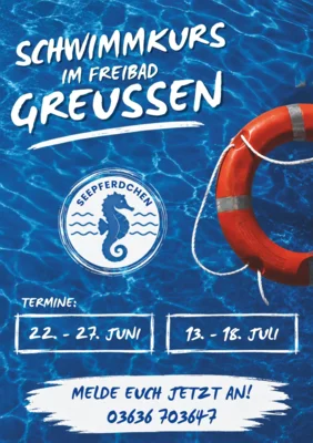 Schwimmkurs im Freibad Greußen (Bild vergr&ouml;&szlig;ern)