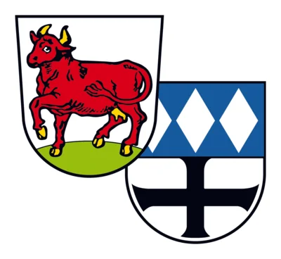 Wappen des Marktes Kühbach und der Gemeinde Schiltberg