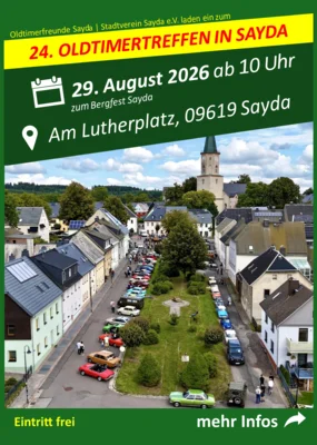 24. Oldtimertreffen in Sayda - mit Routenplan