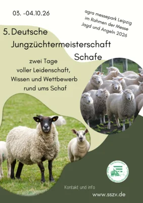 Bundesjungzüchterwettbewerb Schafzucht 2026 in Sachsen (Bild vergr&ouml;&szlig;ern)