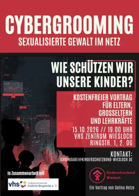 Sexualisierte Gewalt im Netz - kostenfreier Vortrag "Cybergrooming" (Bild vergr&ouml;&szlig;ern)
