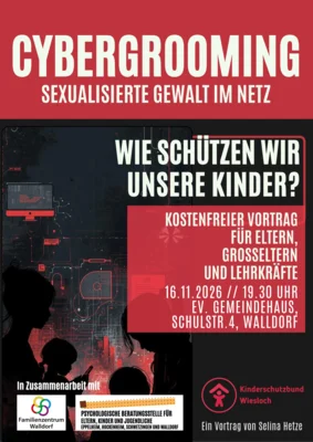 Sexualisierte Gewalt im Netz - kostenfreier Vortrag "Cybergrooming" (Bild vergr&ouml;&szlig;ern)