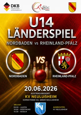Meldung: U14-Länderspiel: Nordbaden empfängt Rheinland-Pfalz in Neulußheim