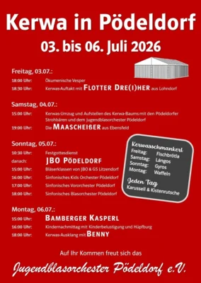 Kerwa in Pödeldorf - 3. bis 6. Juli (Bild vergr&ouml;&szlig;ern)