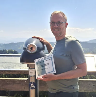 Neues Panoramafernrohr auf dem Schwarzen-Grat-Turm