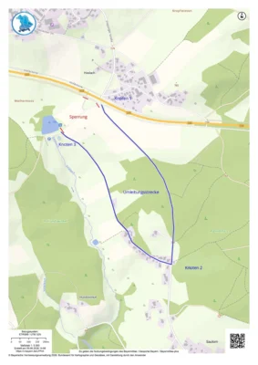 Hauptzufahrt zum Hohenauer Badeweiher gesperrt