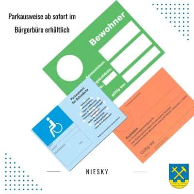 Parkausweise ab sofort im Bürgerbüro erhältlich (Bild vergr&ouml;&szlig;ern)
