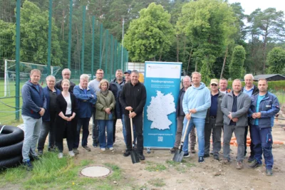 Neubau des Gielower Sportlerheims schreitet voran