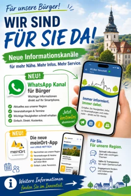 MeinOrt-App für Verwaltungsgemeinschaft Bad Tennstedt und alle Mitgliedsgemeinden