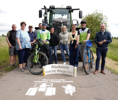 Rücksicht macht Wege breit! 🚜 🚴