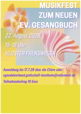 Plakat Musikfest zum neuen ev. Gesangbuch (Bild vergr&ouml;&szlig;ern)