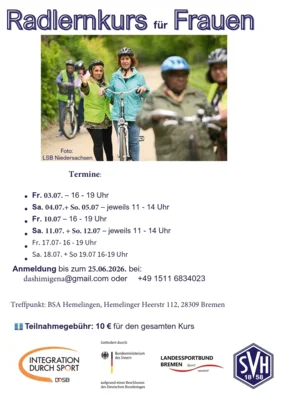 Radlernkurs für Frauen *noch Plätze frei* (Bild vergr&ouml;&szlig;ern)