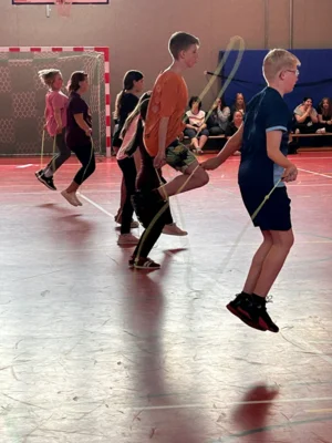 Skipping Hearts Workshop an unserer Schule (Bild vergr&ouml;&szlig;ern)