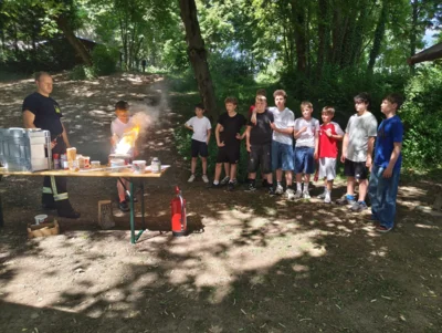 Brandschutzausbildung im Ernst Abbe Gymansium