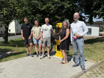 Meldung: OT Silberstraße erhält Radservicestation