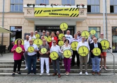 Vertreterinnen und Vertreter der Städte und Gemeinden des Landkreises Zwickau - Rathaus Zwickau Quelle: Stadt Zwickau (Bild vergr&ouml;&szlig;ern)