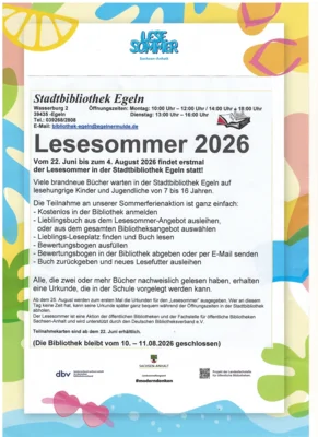 Meldung: Lesesommer 2026