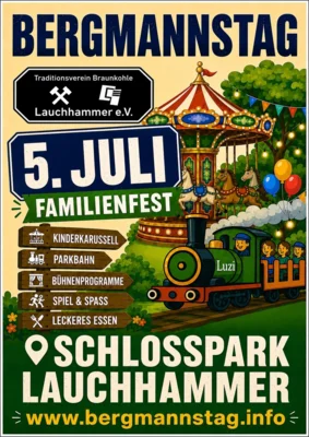 Familienfest zum Bergmannstag im Schlosspark Lauchhammer