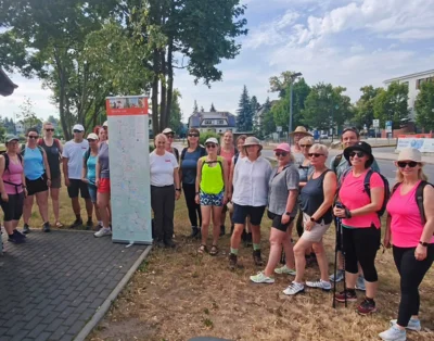 Foto: Start am Rangsdorfer Bahnhof © M. Pods Foto zur Meldung: Wanderung entlang der Baruther Linie