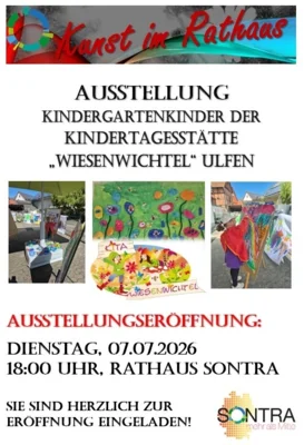 Ausstellungseröffnung Kindertagesstätte Wiesenwichtel Ulfen (Bild vergr&ouml;&szlig;ern)