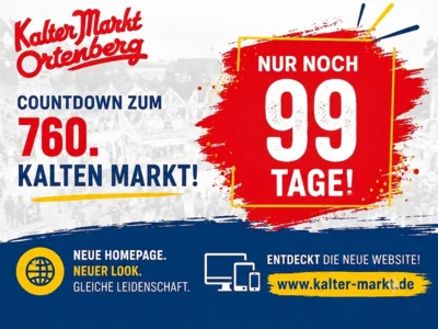 Neue Website zum Kalten Markt Ortenberg geht online – Countdown läuft: nur noch 99 Tage!