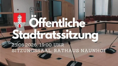 Einladung zur Öffentlichen Sitzung des Stadtrates am 25.06.2026