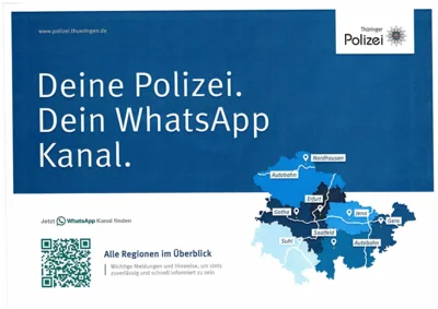 WhatsApp-Kanal der Polizei Thüringen