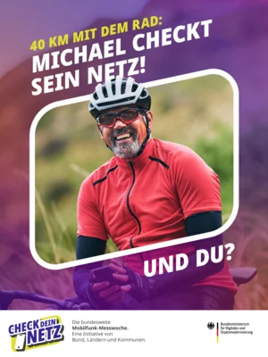 Deutschland checkt sein Netz: Mobilfunk-Messwoche vom 24. Juni bis 1. Juli 2026 (Bild vergr&ouml;&szlig;ern)