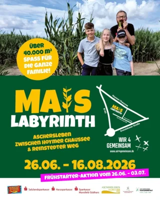 Meldung: Mais Labyrinth - über 40.000 qm Spaß für die ganze Familie