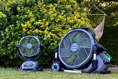 EGO 56V Akku-Lüfter FN1000E & FN1800E mit Wasservernebelung (Bild vergr&ouml;&szlig;ern)