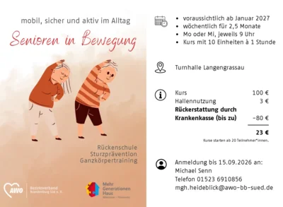 Meldung: Senioren in Bewegung
