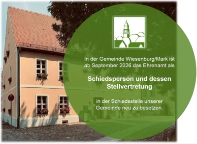 Schiedspersonen gesucht - Öffentliche Ausschreibung für die Besetzung des Ehrenamtes als Schiedsperson und dessen Stellvertretung in der Schiedsstelle der Gemeinde Wiesenburg/Mark (Bild vergr&ouml;&szlig;ern)