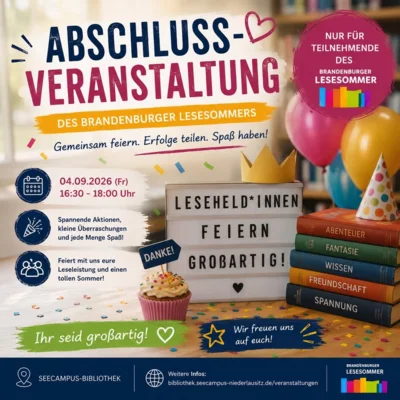Meldung: BLS 26 - Abschlussparty Lesesommer