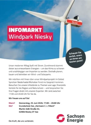 Infomarkt Windpark Niesky (Bild vergr&ouml;&szlig;ern)