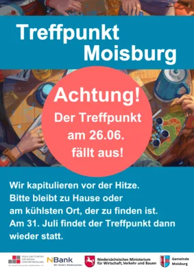 Der Treffpunkt fällt aus!