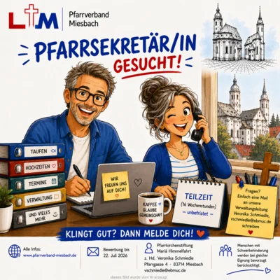 Stellenausschreibung Pfarrsekretär/in (M/W/D) (Bild vergr&ouml;&szlig;ern)